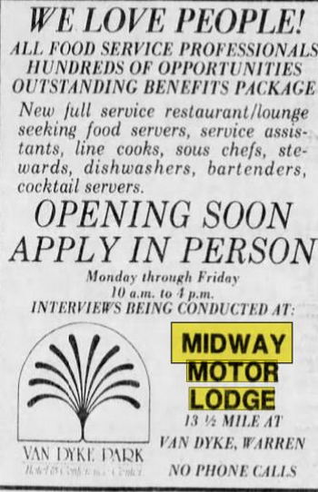 Midway Motor Lodge - Oct 26 1987 Article (newer photo)